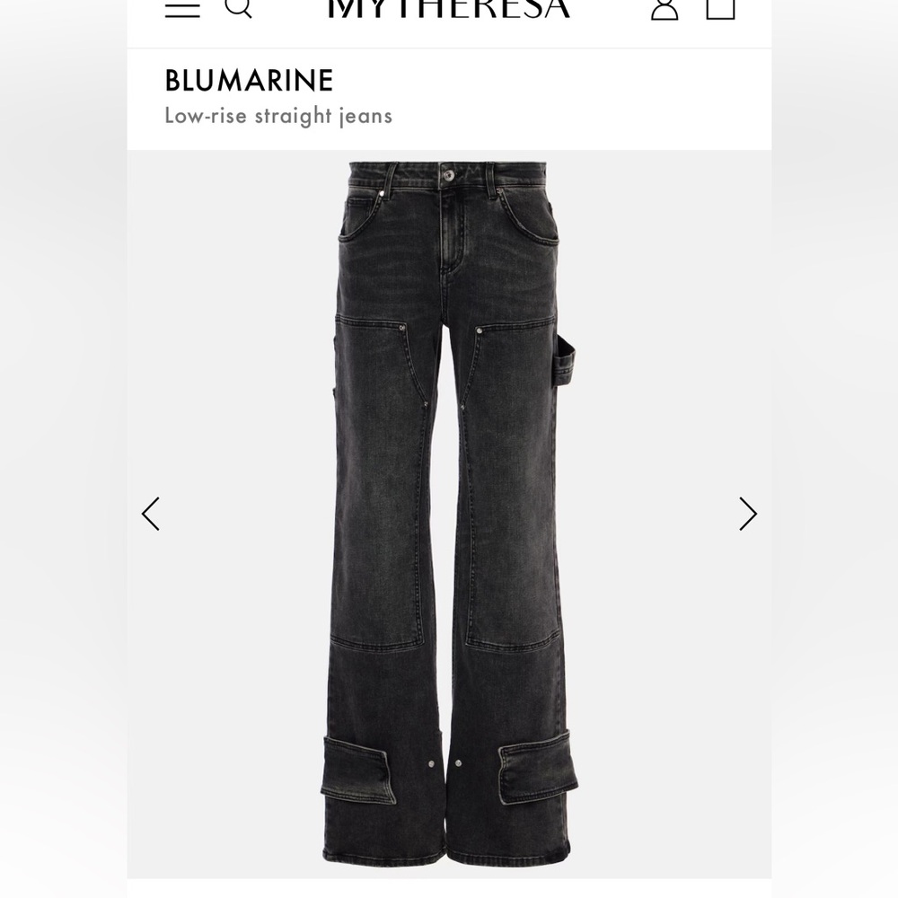 Blumarine Gray Denim Jeans